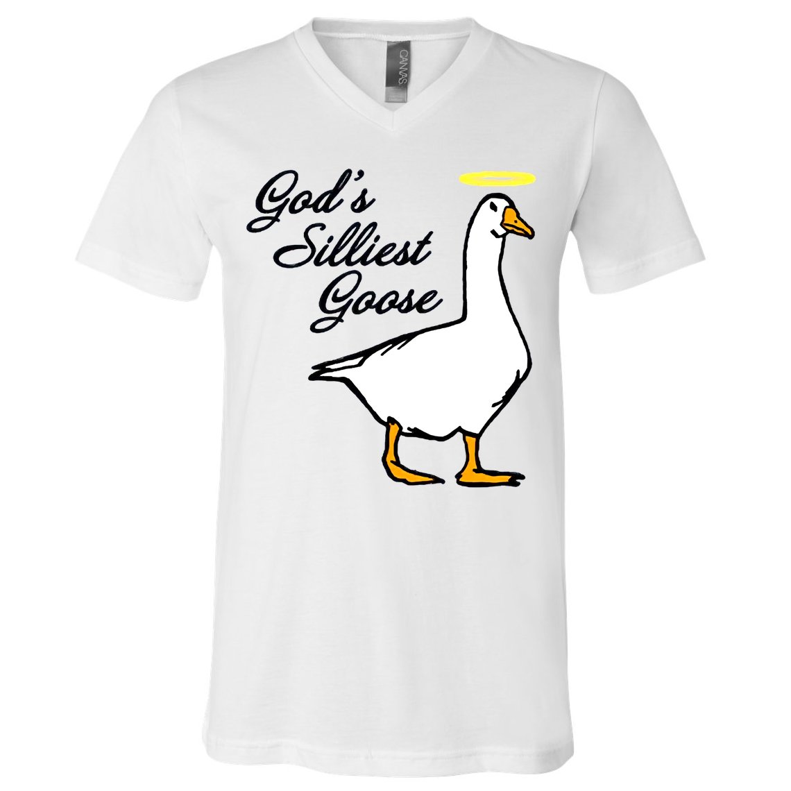 God's Silliest Goose V-Neck T-Shirt