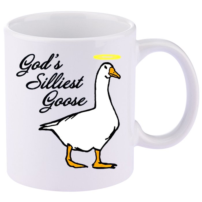 God's Silliest Goose 11oz C Handle Ceramic Mug