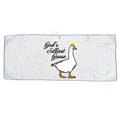 God's Silliest Goose Large Microfiber Waffle Golf Towel