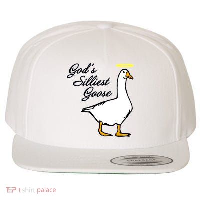 God's Silliest Goose Wool Snapback Cap