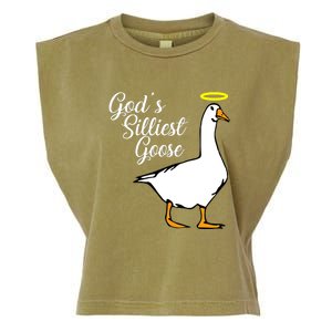 God's Silliest Goose Garment-Dyed Women's Muscle Tee