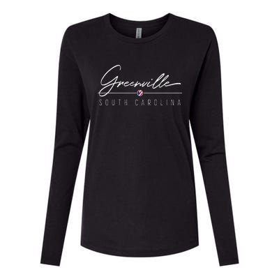 Greenville Sc Womens Cotton Relaxed Long Sleeve T-Shirt