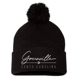 Greenville Sc Pom Pom 12in Knit Beanie