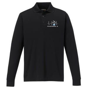 Guatemala Soccer Gift Guatemalan Football Gifgift Performance Long Sleeve Polo