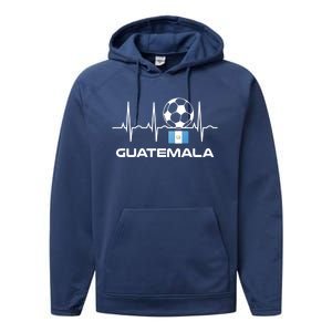 Guatemala Soccer Gift Guatemalan Football Gifgift Performance Fleece Hoodie