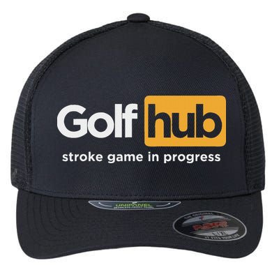 Golfhub Stroke Game In Progress Flexfit Unipanel Trucker Cap