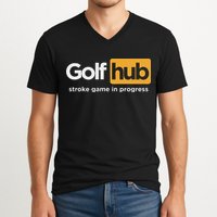 Golfhub Stroke Game In Progress V-Neck T-Shirt