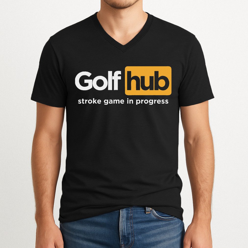 Golfhub Stroke Game In Progress V-Neck T-Shirt