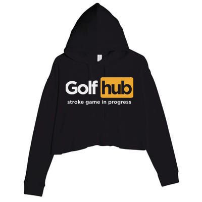 Golfhub Stroke Game In Progress Crop Fleece Hoodie