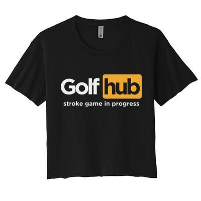 Golfhub Stroke Game In Progress Crop Top
