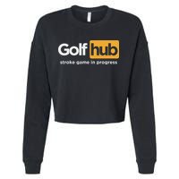 Golfhub Stroke Game In Progress Cropped Pullover Crew