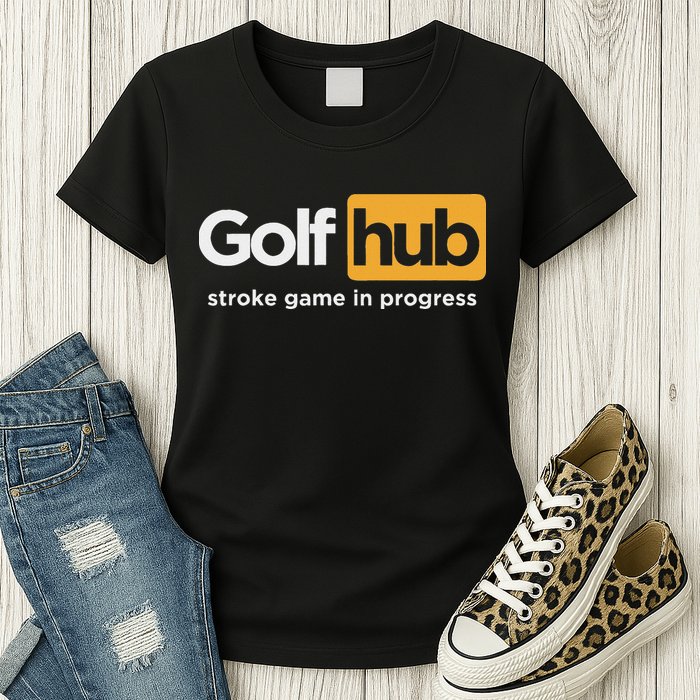 Golfhub Stroke Game In Progress Womens T-Shirt