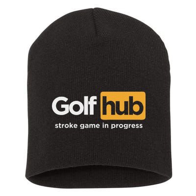 Golfhub Stroke Game In Progress Short Acrylic Beanie