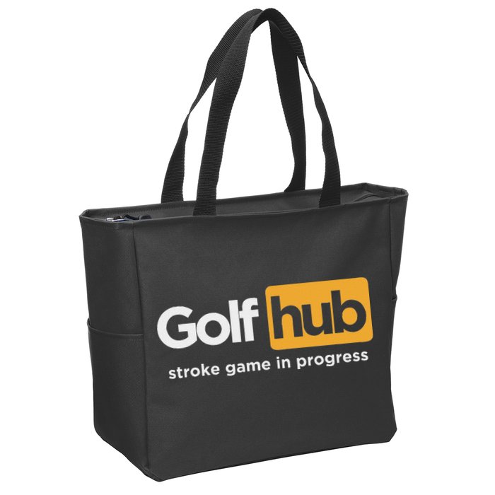 Golfhub Stroke Game In Progress Zip Tote Bag
