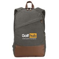 Golfhub Stroke Game In Progress Cotton Canvas Backpack