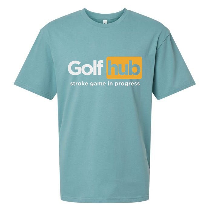 Golfhub Stroke Game In Progress Sueded Cloud Jersey T-Shirt