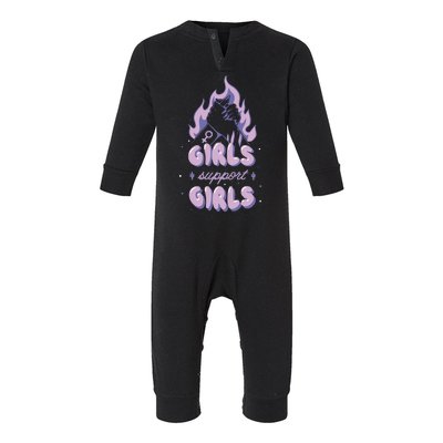 Girls Support Girls Feminism Infant Fleece One Piece