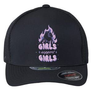 Girls Support Girls Feminism Flexfit Unipanel Trucker Cap