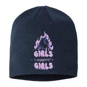 Girls Support Girls Feminism Sustainable Beanie