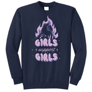 Girls Support Girls Feminism Tall Sweatshirt