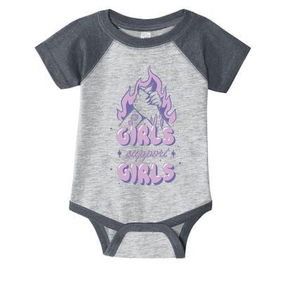 Girls Support Girls Feminism Infant Baby Jersey Bodysuit