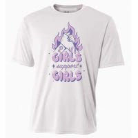 Girls Support Girls Feminism Cooling Performance Crew T-Shirt