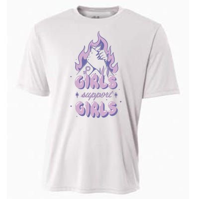 Girls Support Girls Feminism Cooling Performance Crew T-Shirt