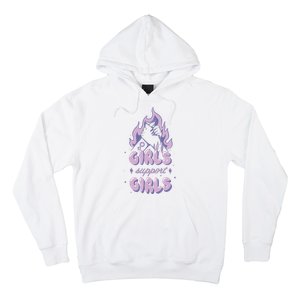 Girls Support Girls Feminism Hoodie