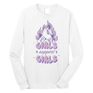 Girls Support Girls Feminism Long Sleeve Shirt