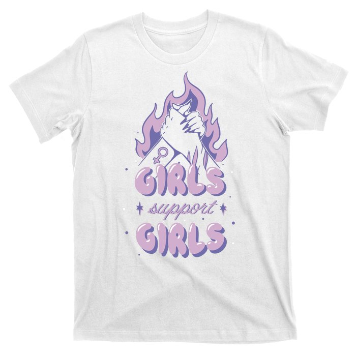 Girls Support Girls Feminism T-Shirt