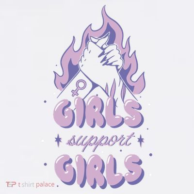 Girls Support Girls Feminism T-Shirt