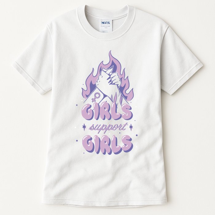 Girls Support Girls Feminism Tall T-Shirt