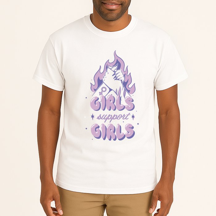 Girls Support Girls Feminism Tall T-Shirt