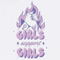 Girls Support Girls Feminism Tall T-Shirt