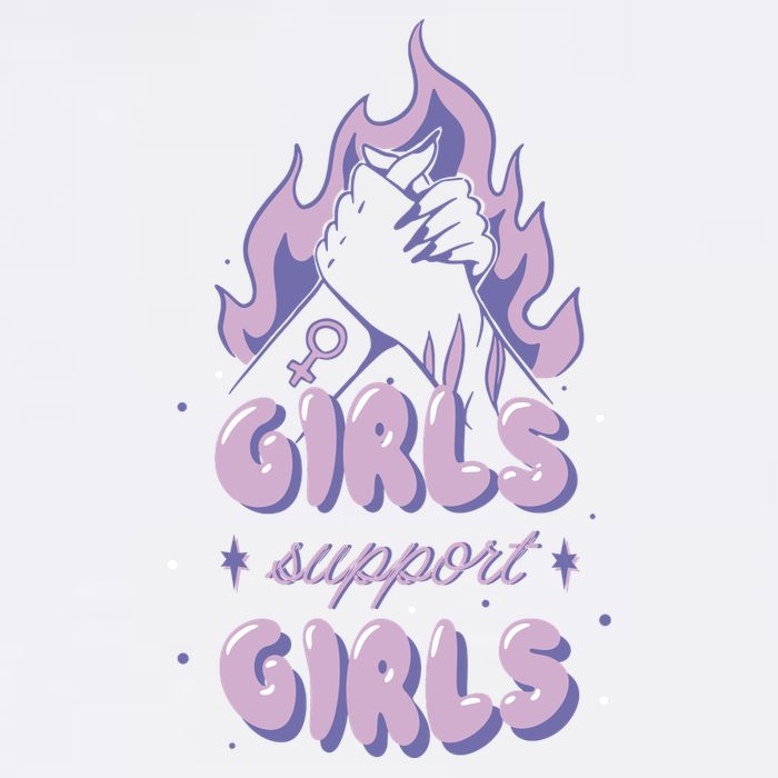 Girls Support Girls Feminism Tall T-Shirt