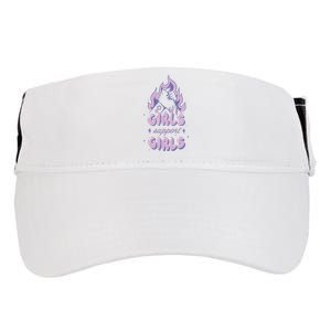 Girls Support Girls Feminism Adult Drive Performance Visor