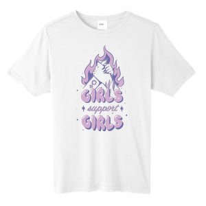 Girls Support Girls Feminism Tall Fusion ChromaSoft Performance T-Shirt