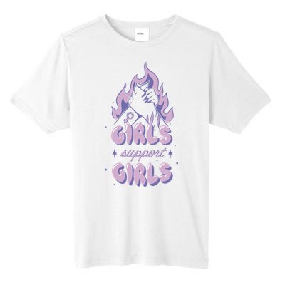 Girls Support Girls Feminism Tall Fusion ChromaSoft Performance T-Shirt