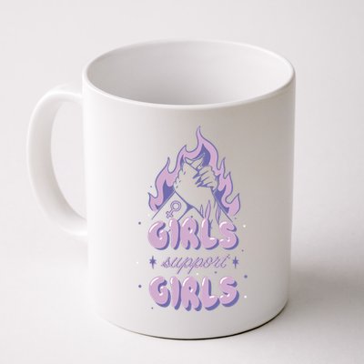 Girls Support Girls Feminism Mug