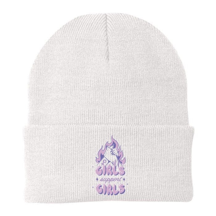 Girls Support Girls Feminism Knit Cap Winter Beanie