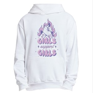 Girls Support Girls Feminism Urban Pullover Hoodie