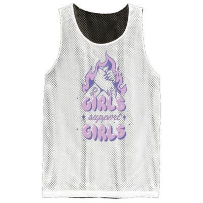 Girls Support Girls Feminism Mesh Reversible Basketball Jersey Tank