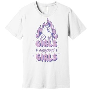 Girls Support Girls Feminism Premium T-Shirt