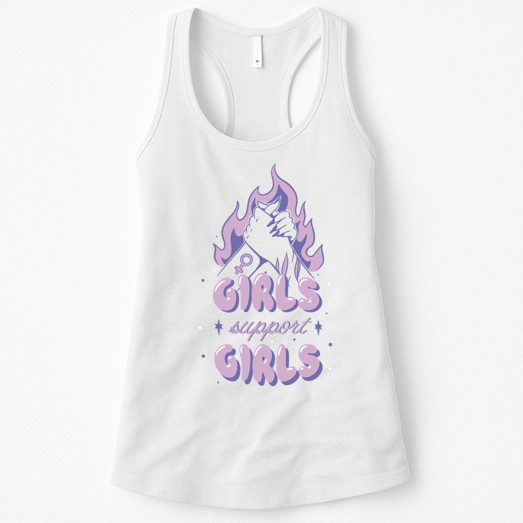Girls Support Girls Feminism Womens Tank Top