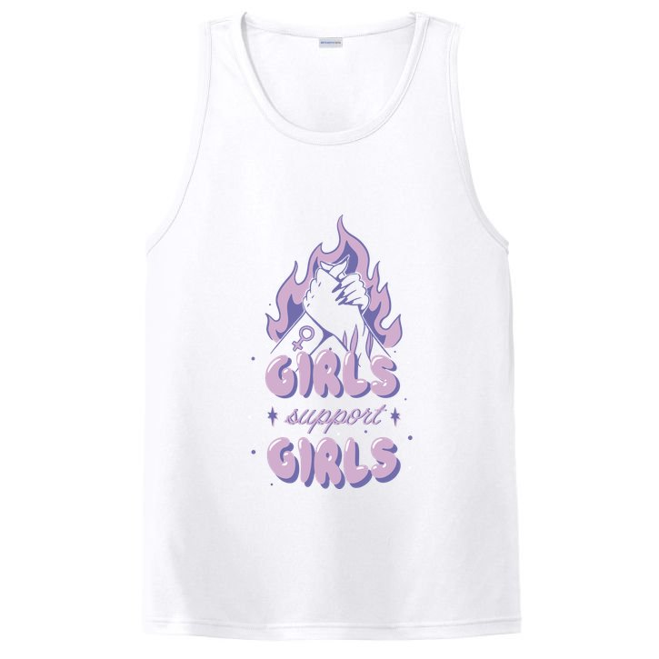 Girls Support Girls Feminism PosiCharge Competitor Tank