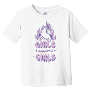 Girls Support Girls Feminism Toddler T-Shirt