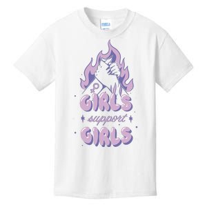 Girls Support Girls Feminism Kids T-Shirt