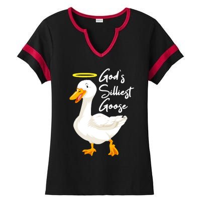 Gods Silliest Goose Ladies Halftime Notch Neck Tee