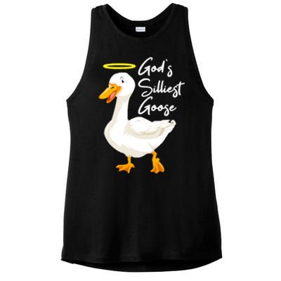 Gods Silliest Goose Ladies PosiCharge Tri-Blend Wicking Tank