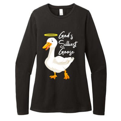 Gods Silliest Goose Womens CVC Long Sleeve Shirt